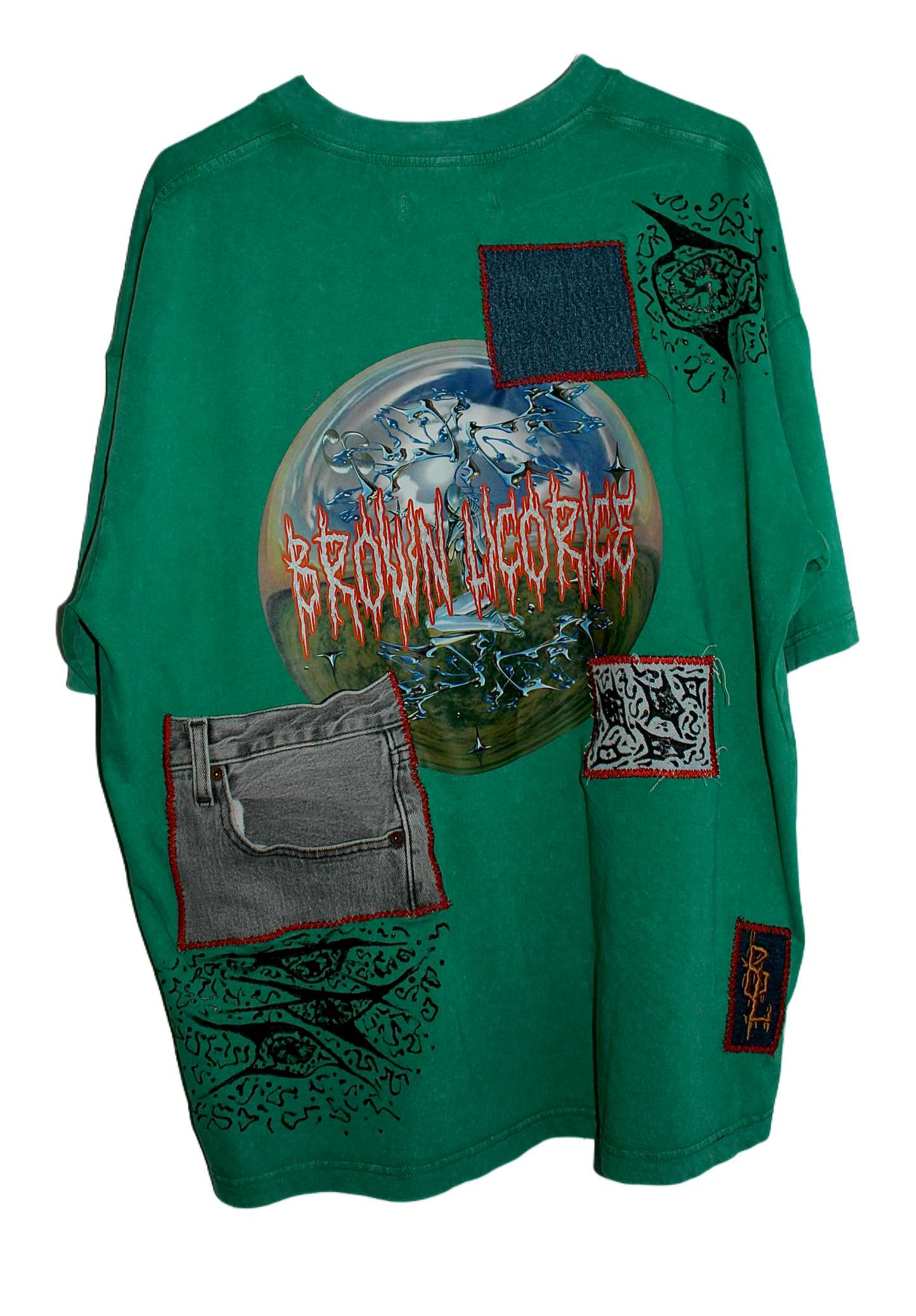 Turquoise Throwback Tee