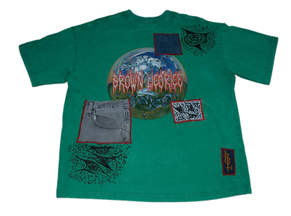 Turquoise Throwback Tee