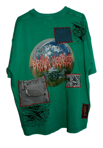 Turquoise Throwback Tee