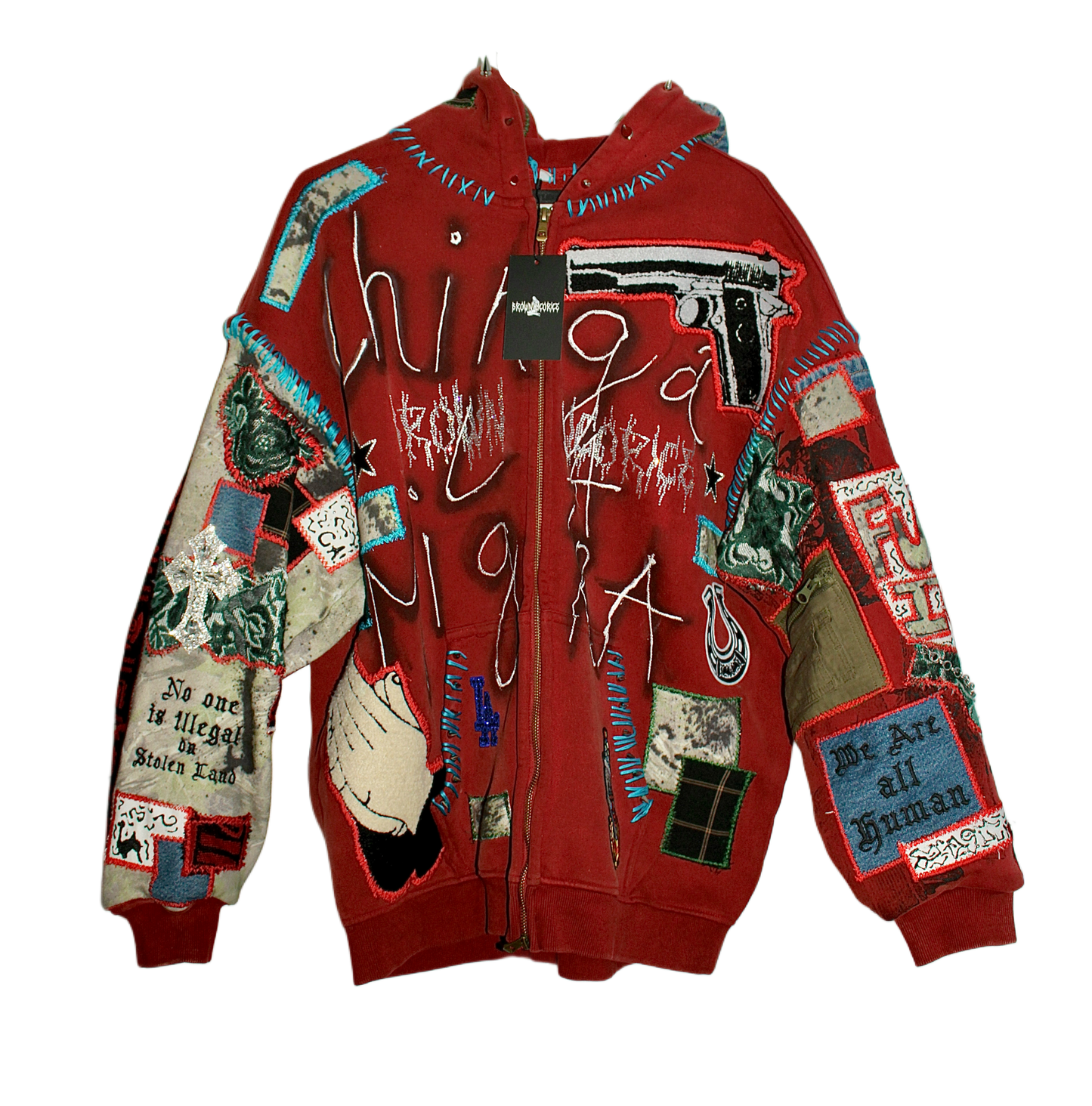 Chinga La Migra Zip-Up